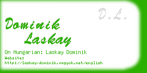 dominik laskay business card